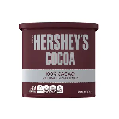 Какао Hershey's Cocoa 100% Natural Unsweetened 453g (2795) фото 1