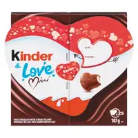 Шоколадные конфеты сердечки Kinder & Love 107 g