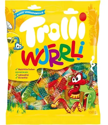 Желейные конфеты Trolli Wurrli 150г (11669) фото 1