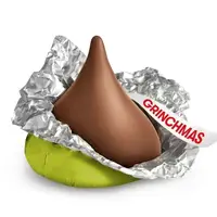 Новогодний шоколад Hershey's KISSES Grinch Milk Chocolate Christmas Candy 184 g