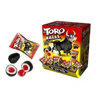 Блок жвачек Fini El Toro Balls Gum со вкусом клубники 200 шт.