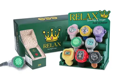 Мягкая игрушка часы Pop Sunday &amp; Relax Watch Plush Pendant, 8шт (9411) фото 1