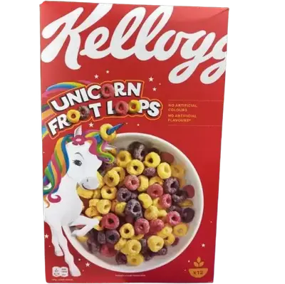 Сухий сніданок Kellogg's Froot Loops Unicorn фруктові колечки 375 г (6266) фото 1