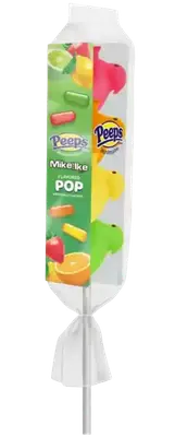 Маршмеллоу на палочке Peeps Mike &amp; Ike Flavoured POPS Marshmallow Chicks 39г (8516) фото 1