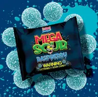 Кислі цукерки Barnetts Sweets Mega Sour Raspberry Candy 104г