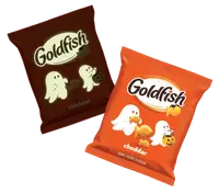 Крекеры в форме золотых рыбок Pepperidge Farm Goldfish Halloween Edition Cheddar Crackers 1шт, 21г