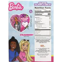Льодяники на паличці Barbie Valentine Lollipop and Card Kit 25шт, 125г