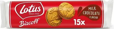 Печиво Lotus Biscoff Sandwich Biscuits Milk Chocolate Flavour 150г (7957) фото 1