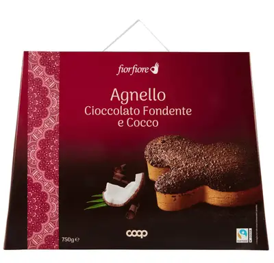 Пасхальный кекс Fior Fiore Agnello Cioccolato Fondente e Cocco 750г (10627) фото 1