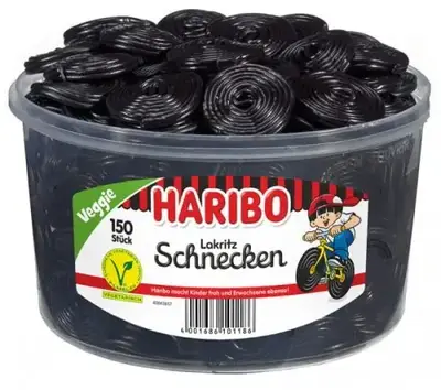 Желейки Haribo Lakritz Schnecken 150 шт (5060) фото 1
