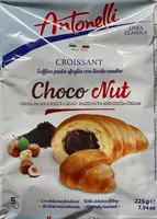 Круасани Antonelli Choco Nut Cream Croissant із шоколадно-горіховим кремом 225г