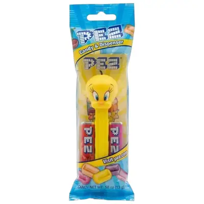 Диспенсер із цукерками Pez Looney Tunes Tweety Bird 13г (11958) фото 1