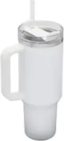 Термокружка Stanley Quencher H2.0 FlowState с ручкой и трубочкой Белая 1183 мл