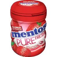 Жувальна гумка Mentos Pure Strawberry без цукру 60 g (30 штук)