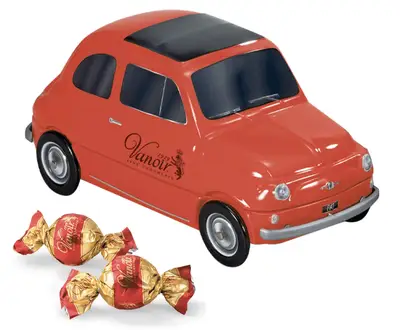 Подарунковий набір цукерок в машинці Cartone 5 Fiat 500 Colori Assortiti різнокольорове асорті 1x205 г. (7667) фото 1