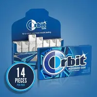 Жувальна гумка ORBIT Gum Peppermint Sugarfree Chewing Gum 1 шт