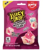 Жувальні цукерки Amos Juicy Drop Gummy Mystery Cube Wild Berry 142г