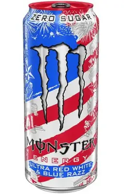 Енергетичний напій Monster Energy Ultra Sugar Free Red White Blue Razz 473мл (11194) фото 1