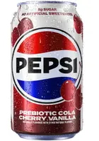 Газований напій Pepsi Prebiotic Cola Cherry Vanilla 355мл