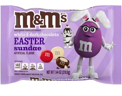 Драже M&amp;M'S Easter Sundae з білого та чорного шоколаду, 210 г (6417) фото 1